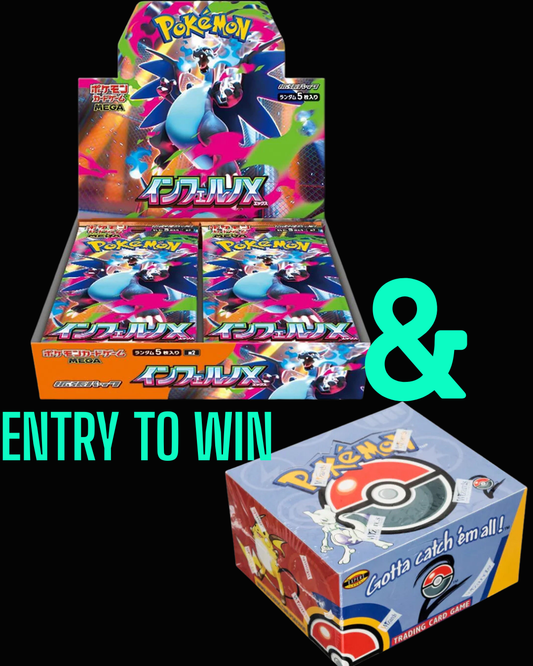 Pokemon TCG Inferno X (JP) Booster Box & Ticket into Drawing to win Base set 2 Booster Box!